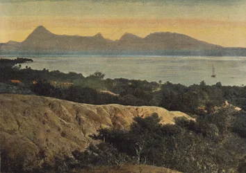 Uitzicht op Papeete vanaf de Mont Paiere